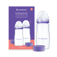 Butelka do karmienia ze smoczkiem o szybkim przepływie Natural Wave® 330 ml