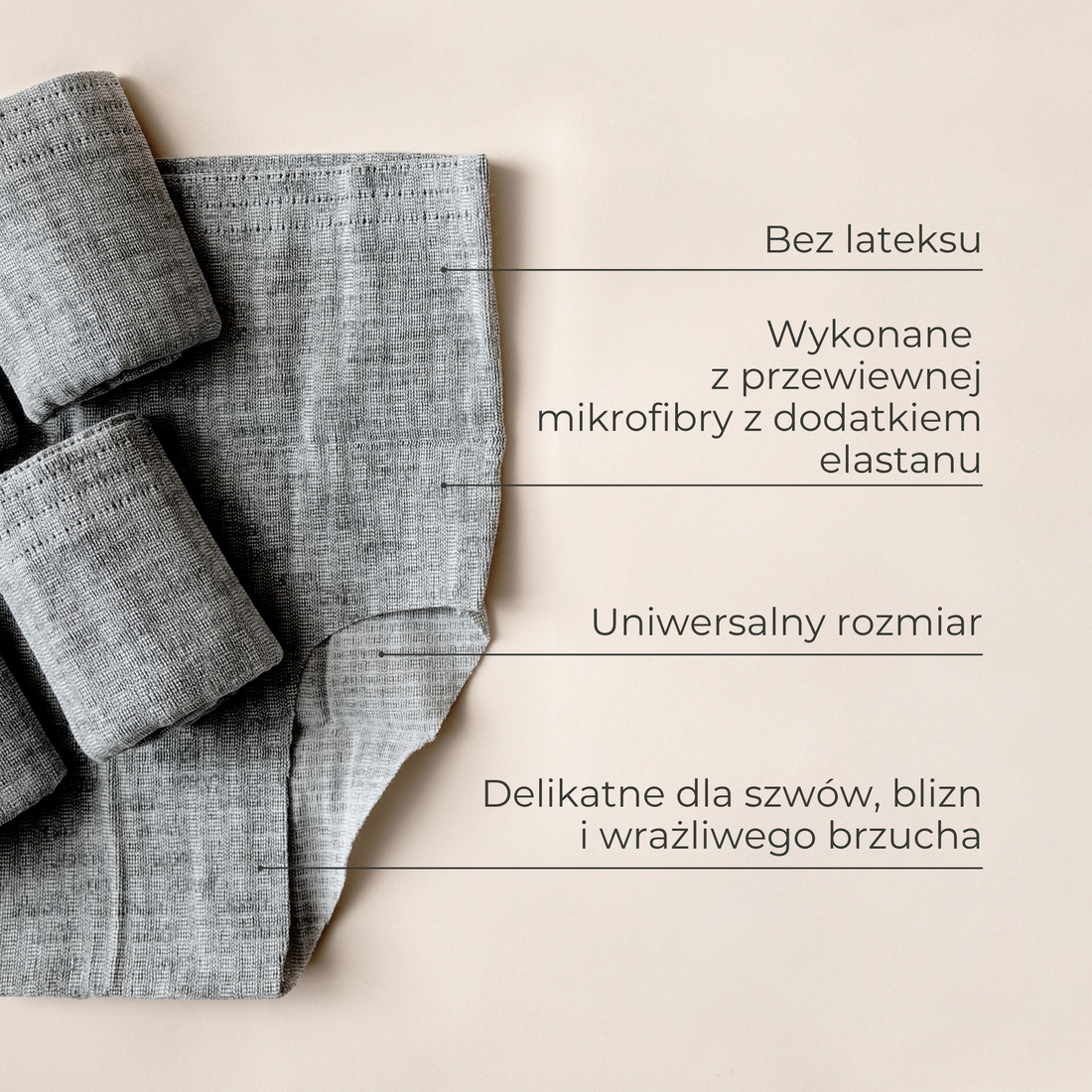 Majtki poporodowe wielorazowe 4 szt.
