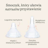 Butelka do karmienia ze smoczkiem o średnim przepływie Natural Wave® 240 ml