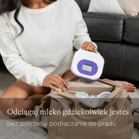 Podwójny laktator elektryczny z zasilaniem akumulatorowym