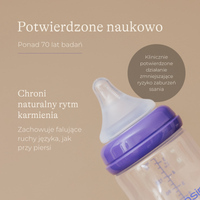Butelka do karmienia ze smoczkiem o szybkim przepływie Natural Wave® 330 ml