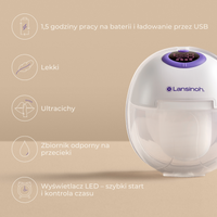 Laktator bezprzewodowy Hands-free