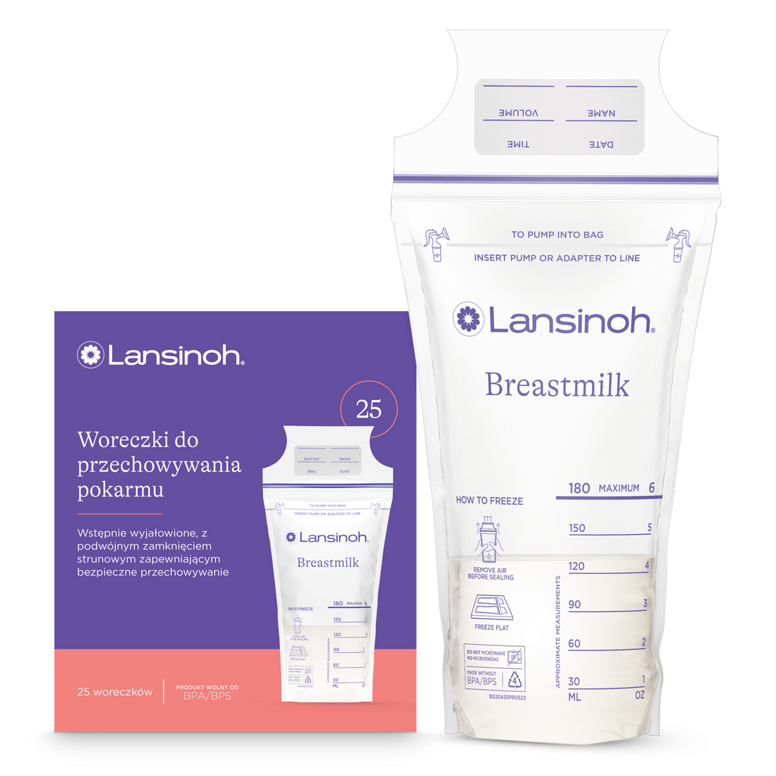 Woreczki do przechowywania pokarmu