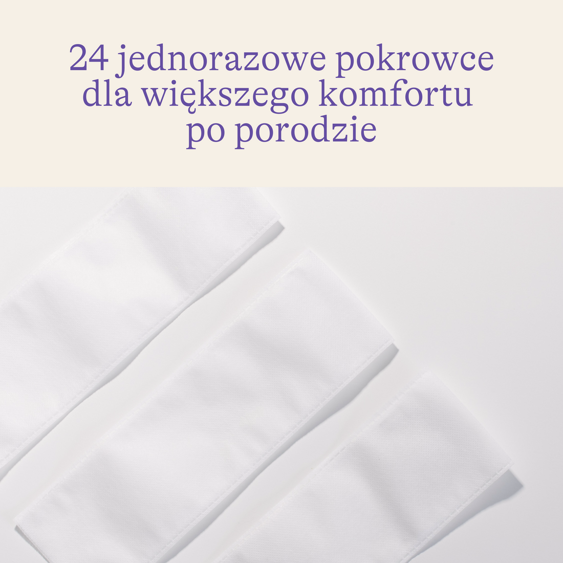 Jednorazowe pokrowce higieniczne na wkładki żelowe poporodowe na zimno i ciepło