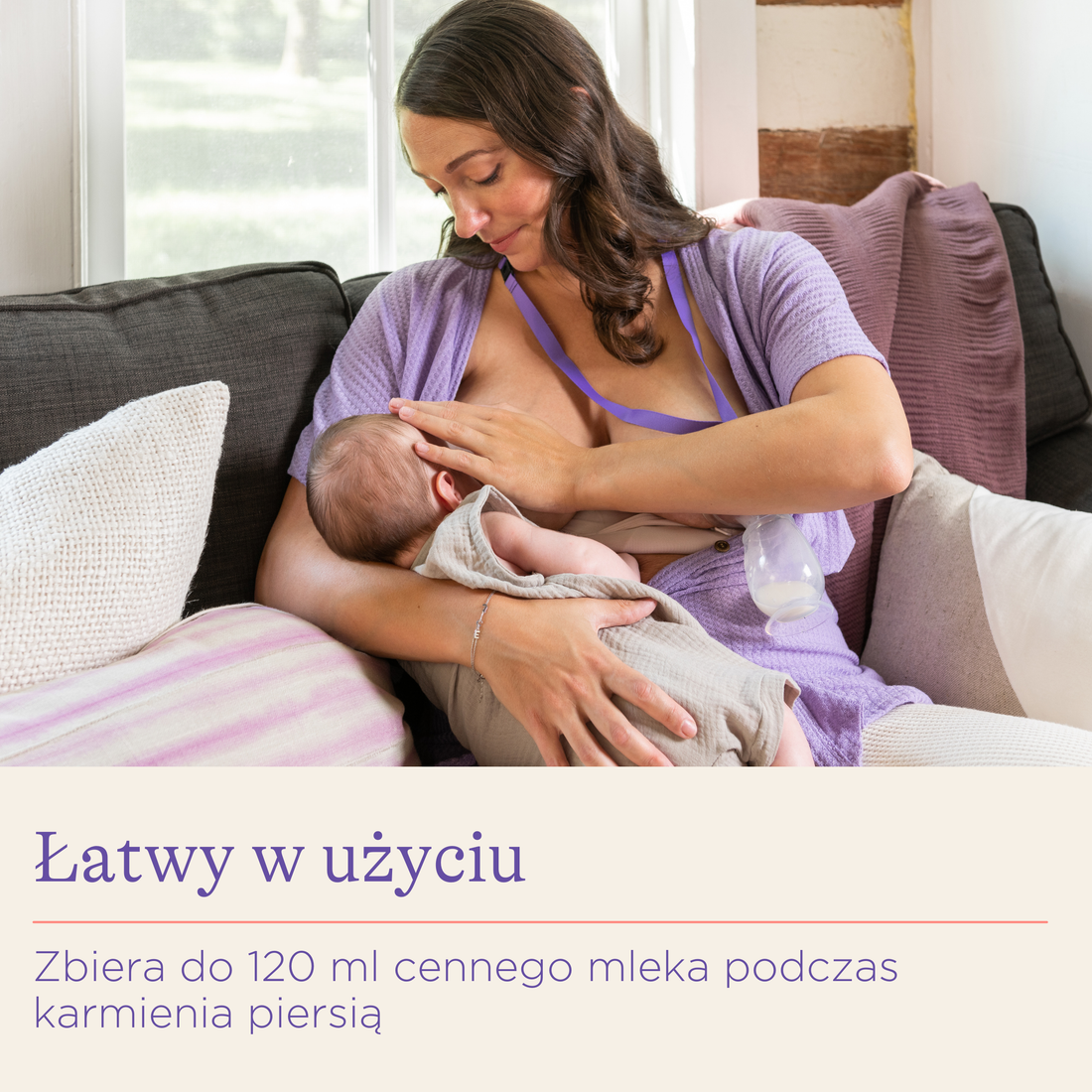 Silikonowy laktator