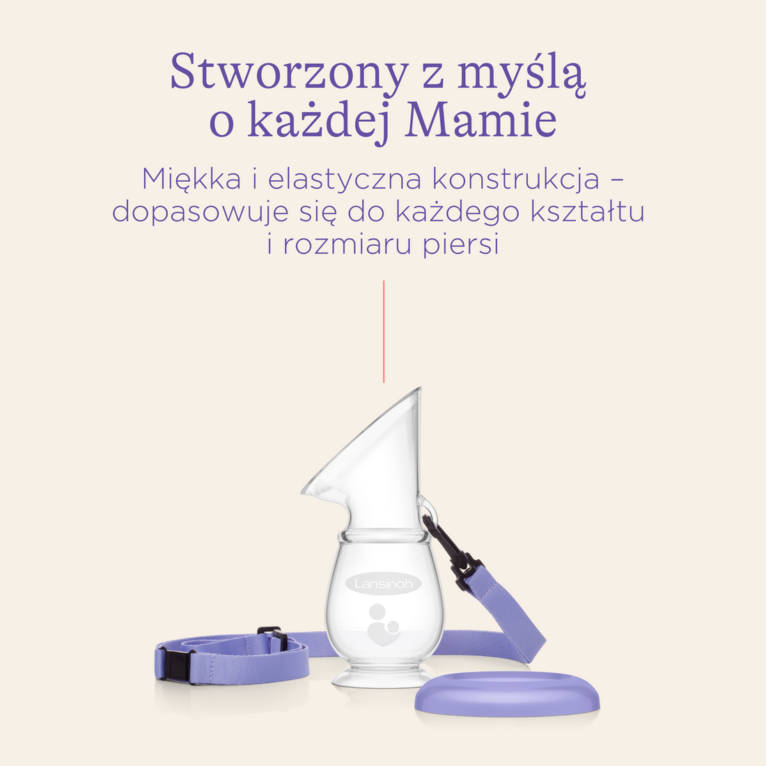 Silikonowy laktator