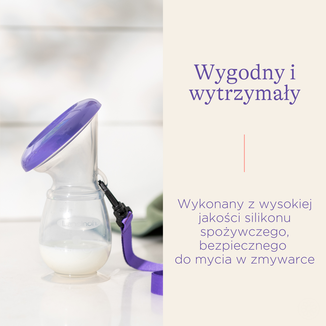 Silikonowy laktator