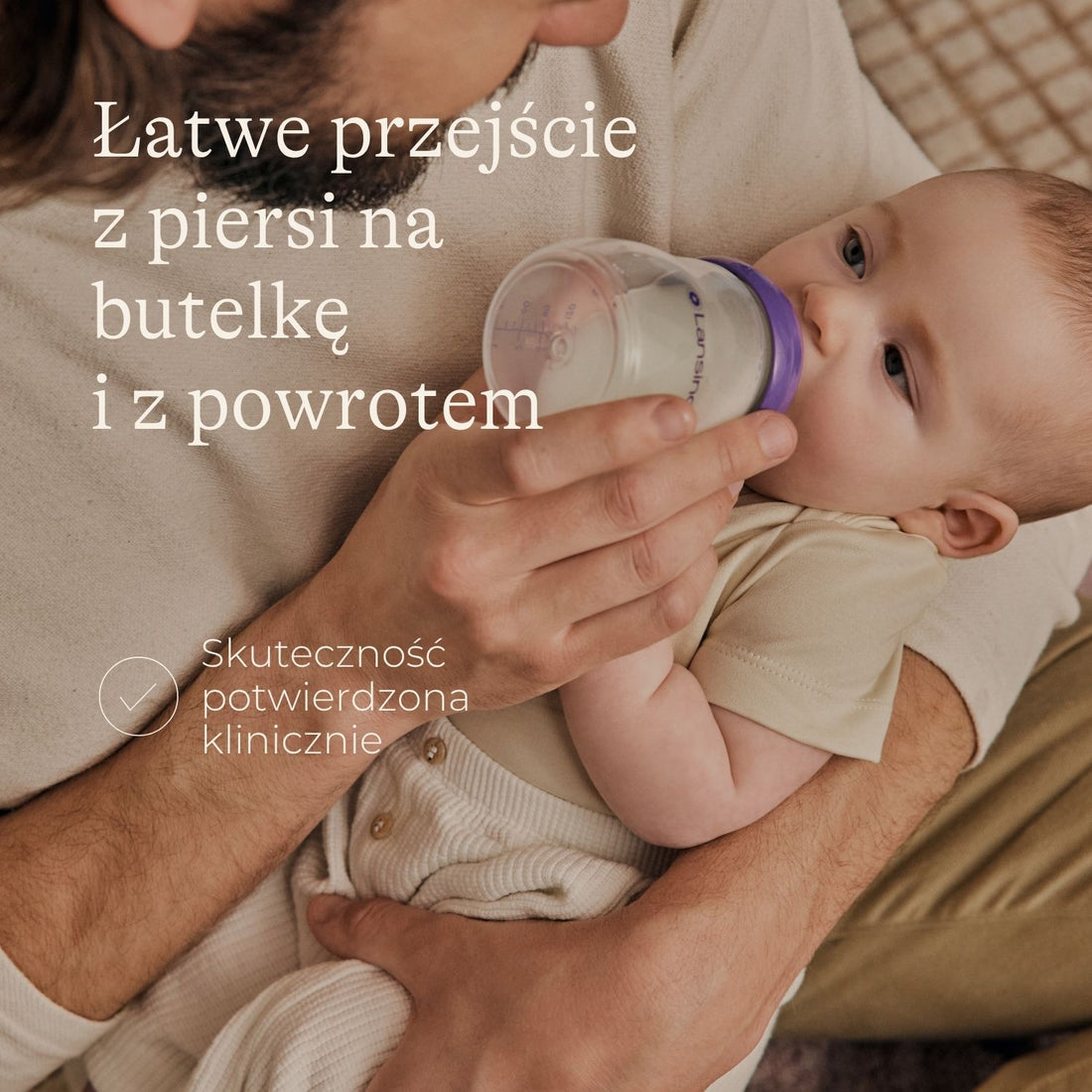 Butelka do karmienia ze smoczkiem o szybkim przepływie Natural Wave® 330 ml