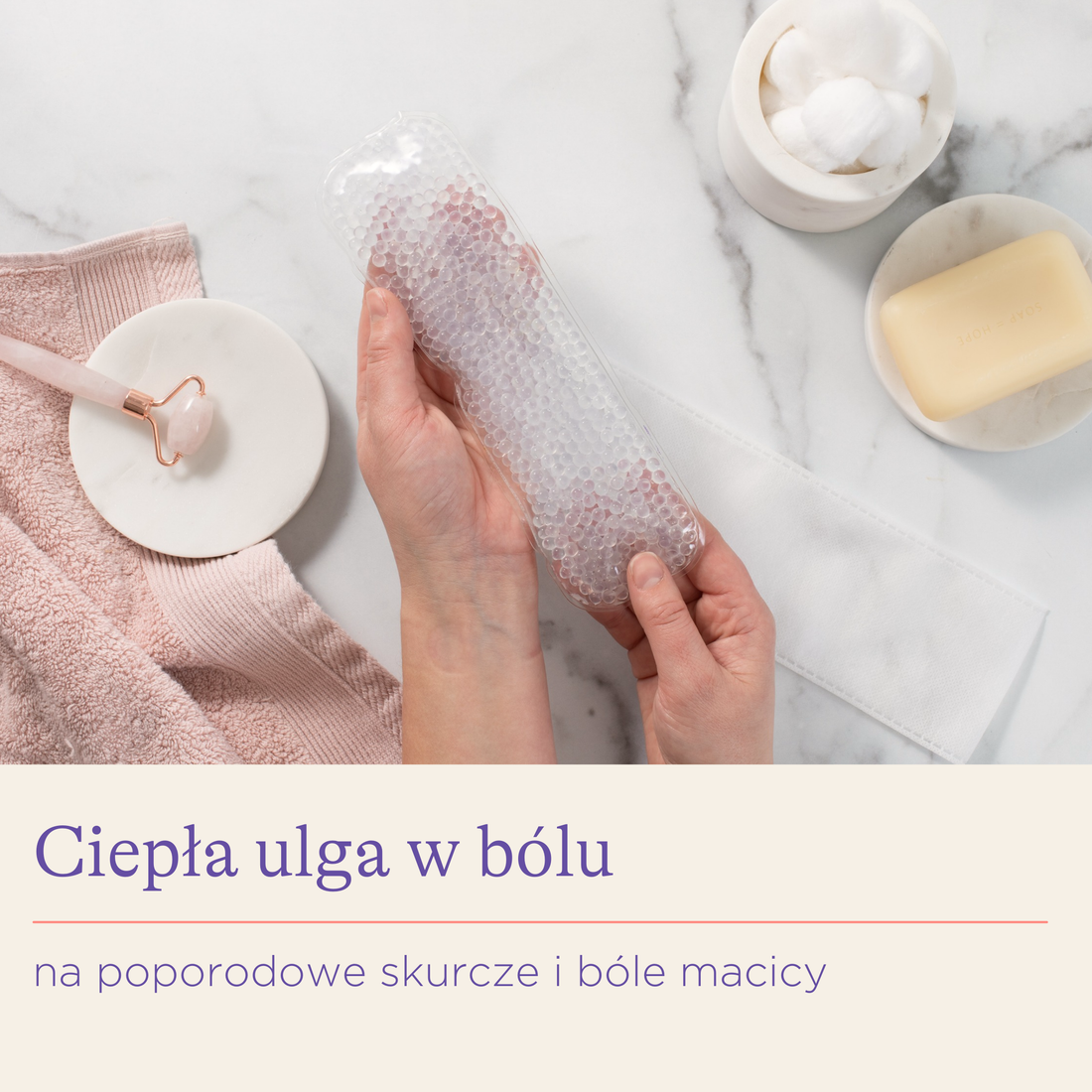 Wkładka żelowa poporodowa terapia zimnem i ciepłem