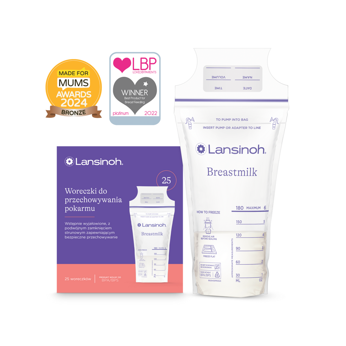 Woreczki do przechowywania pokarmu