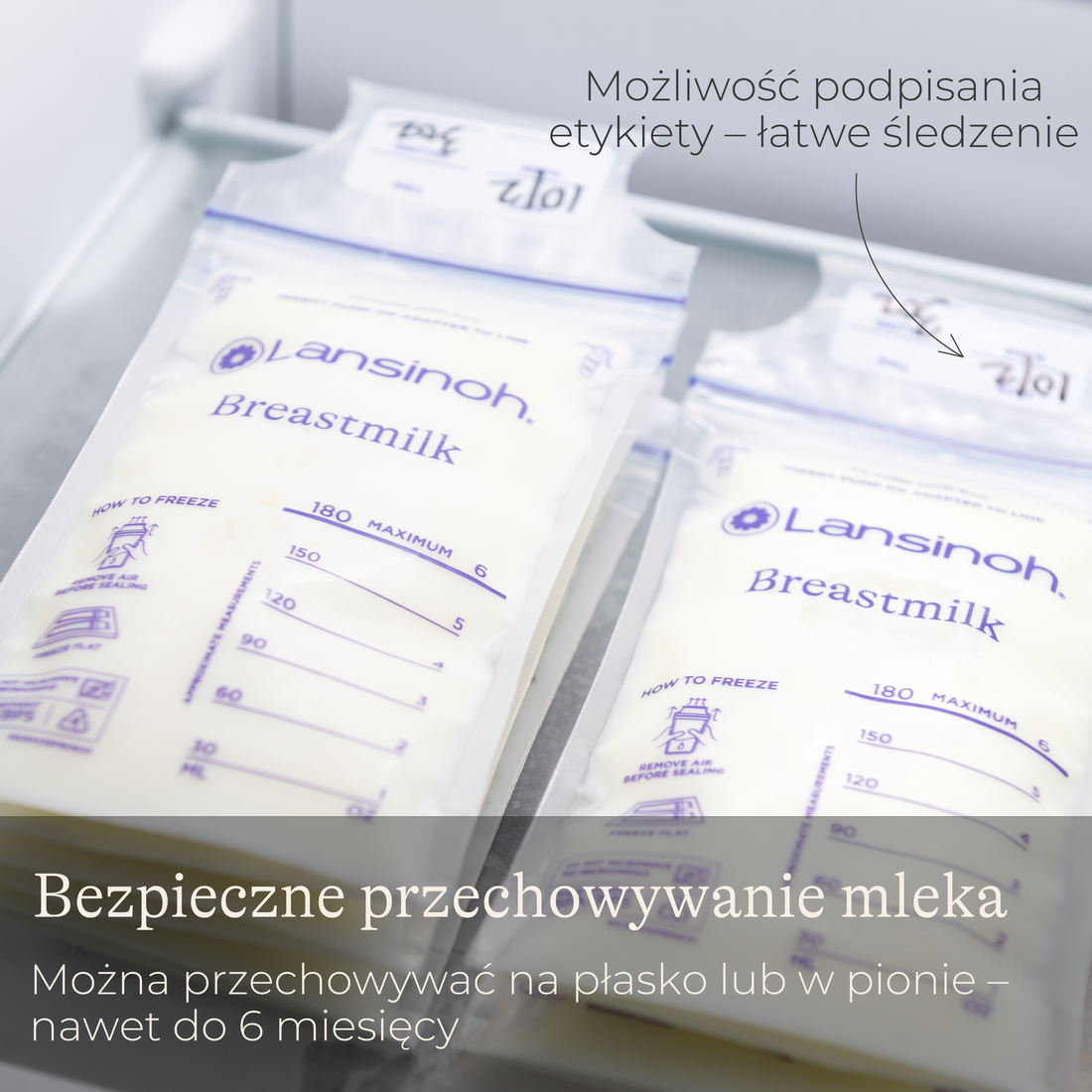 Woreczki do przechowywania pokarmu